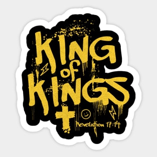 King of Kings Graffiti Revelation 17:14 Sticker